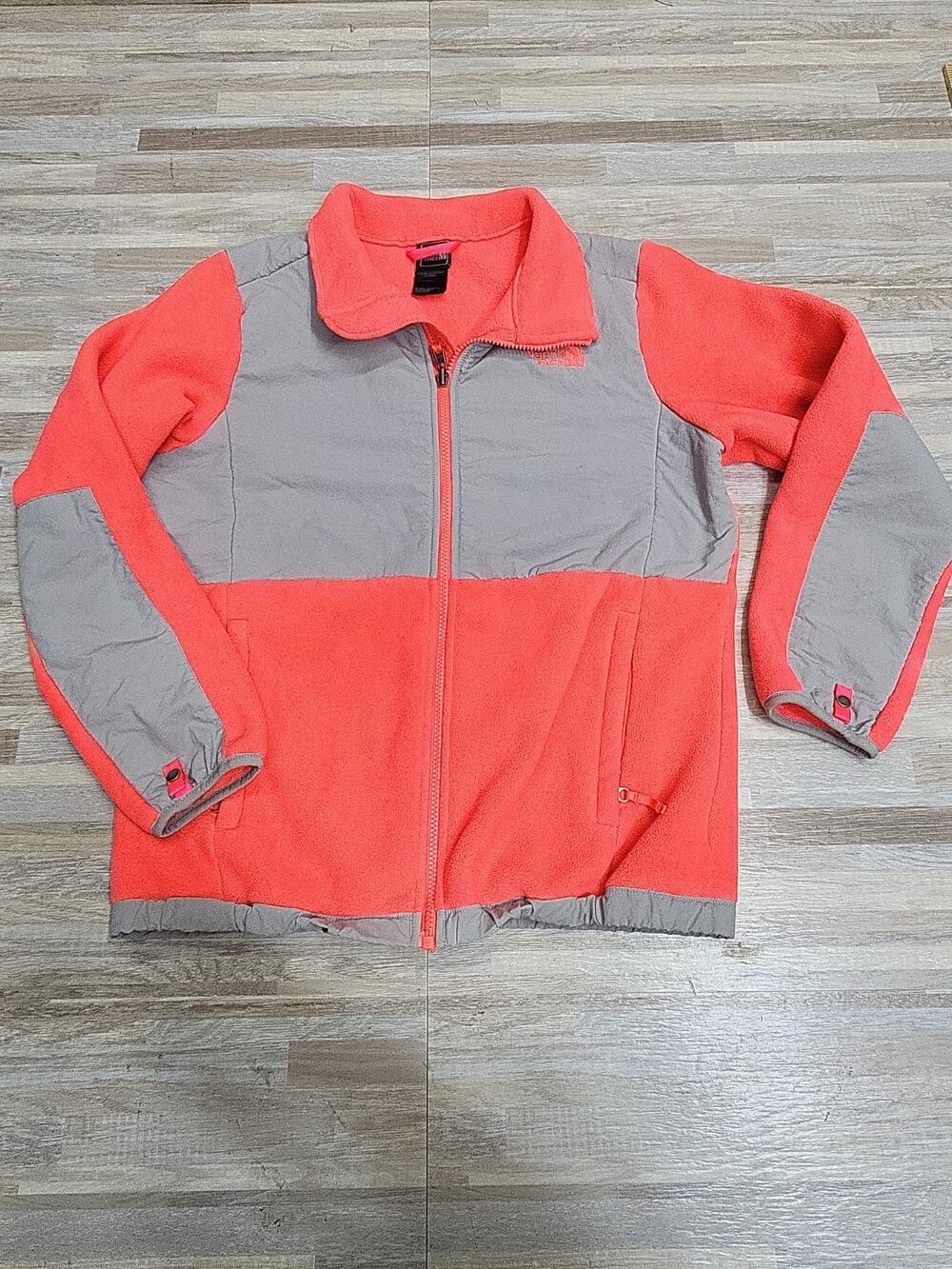 The North Face Jacket Neon Pink, Youth XL/Womens Small, Fleece Zip Up Coat